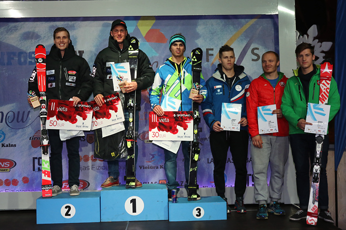 Latvijai divas uzvaras FIS slalomā Baltijas kausā
