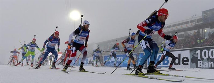 Sacensību starts, biathlonworld.com