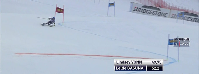 L.Gasūnai pasaules kausā milzu slalomā 48. rezultāts