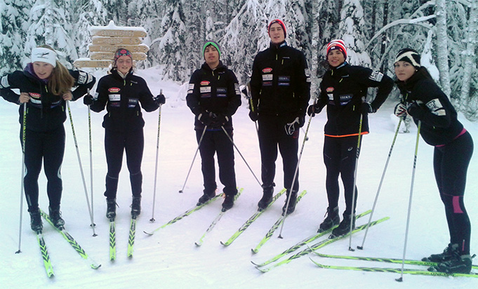 Latvijas kalnu slēpošanas izlase Somijā