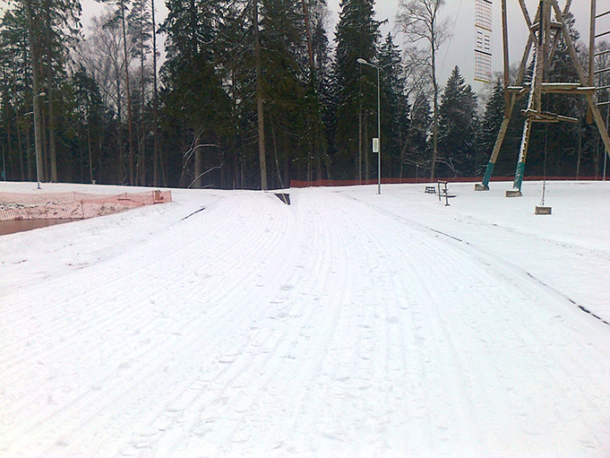 Siguldas Sporta un aktīvās atpūtas centra distanču slēpošanas trase, 2014. gada novembris