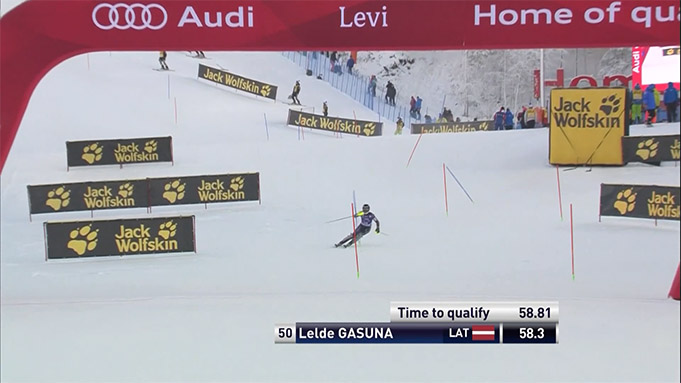 L.Gasūna atkārto savu labāko vietu PK slalomā