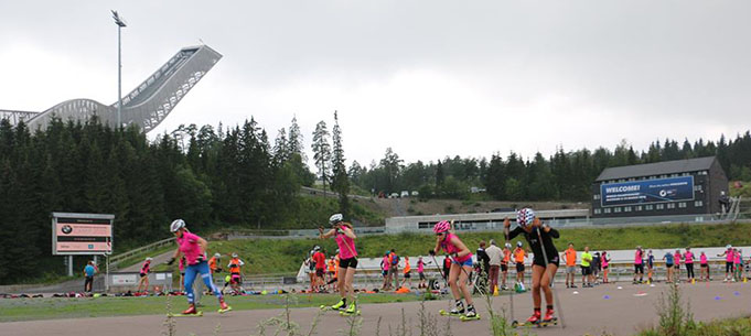 Sprinta starts Holmenkollen stadionā