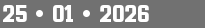 25 • 01 • 2026