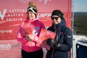 FIS Baltic Cup 2018 3. posms, LČ milzu slalomā apbalvošana, Foto: Emīls Lukšo