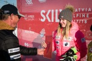 FIS Baltic Cup 2018 3. posms, LČ milzu slalomā apbalvošana, Foto: Emīls Lukšo