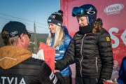 FIS Baltic Cup 2018 3. posms, LČ milzu slalomā apbalvošana, Foto: Emīls Lukšo