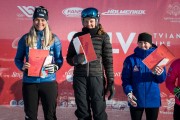 FIS Baltic Cup 2018 3. posms, LČ milzu slalomā apbalvošana, Foto: Emīls Lukšo