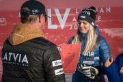 FIS Baltic Cup 2018 3. posms, LČ milzu slalomā apbalvošana, Foto: Emīls Lukšo