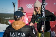 FIS Baltic Cup 2018 3. posms, LČ milzu slalomā apbalvošana, Foto: Emīls Lukšo