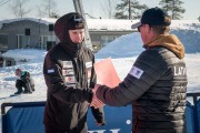 FIS Baltic Cup 2018 3. posms, LČ milzu slalomā apbalvošana, Foto: Emīls Lukšo