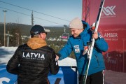 FIS Baltic Cup 2018 3. posms, LČ milzu slalomā apbalvošana, Foto: Emīls Lukšo