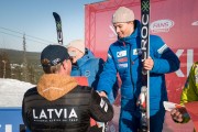 FIS Baltic Cup 2018 3. posms, LČ milzu slalomā apbalvošana, Foto: Emīls Lukšo