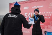 FIS Baltic Cup 2018 3. posms, IČ milzu slalomā apbalvošana, Foto: Emīls Lukšo