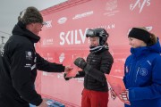 FIS Baltic Cup 2018 3. posms, IČ milzu slalomā apbalvošana, Foto: Emīls Lukšo