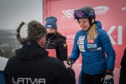 FIS Baltic Cup 2018 3. posms, IČ milzu slalomā apbalvošana, Foto: Emīls Lukšo