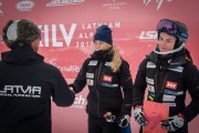 FIS Baltic Cup 2018 3. posms, IČ milzu slalomā apbalvošana, Foto: Emīls Lukšo