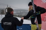 FIS Baltic Cup 2018 3. posms, IČ milzu slalomā apbalvošana, Foto: Emīls Lukšo