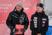 FIS Baltic Cup 2018 3. posms, IČ milzu slalomā apbalvošana, Foto: Emīls Lukšo