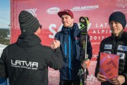 FIS Baltic Cup 2018 3. posms, LČ slalomā apbalvošana, Foto: Emīls Lukšo