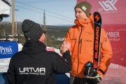 FIS Baltic Cup 2018 3. posms, LČ slalomā apbalvošana, Foto: Emīls Lukšo