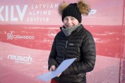 FIS Baltic Cup 2018 3. posms, LČ slalomā apbalvošana, Foto: Emīls Lukšo