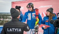 FIS Baltic Cup 2018 3. posms, IČ slalomā apbalvošana, Foto: Emīls Lukšo