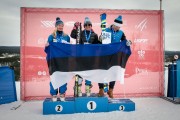 FIS Baltic Cup 2018 3. posms, IČ slalomā apbalvošana, Foto: Emīls Lukšo