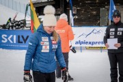 FIS Baltic Cup 2018 3. posms, IČ slalomā apbalvošana, Foto: Emīls Lukšo