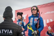 FIS Baltic Cup 2018 3. posms, IČ slalomā apbalvošana, Foto: Emīls Lukšo