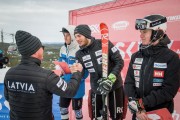 FIS Baltic Cup 2018 3. posms, IČ slalomā apbalvošana, Foto: Emīls Lukšo