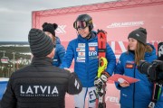 FIS Baltic Cup 2018 3. posms, IČ slalomā apbalvošana, Foto: Emīls Lukšo