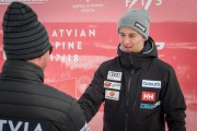 FIS Baltic Cup 2018 3. posms, IČ slalomā apbalvošana, Foto: Emīls Lukšo