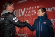 FIS Baltic Cup 2018 3. posms, jauniešu un meistaru GS apbalvošana, Foto: Emīls Lukšo