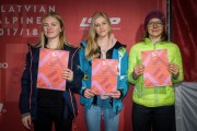 FIS Baltic Cup 2018 3. posms, jauniešu un meistaru GS apbalvošana, Foto: Emīls Lukšo