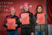 FIS Baltic Cup 2018 3. posms, jauniešu un meistaru GS apbalvošana, Foto: Emīls Lukšo