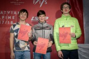 FIS Baltic Cup 2018 3. posms, jauniešu un meistaru GS apbalvošana, Foto: Emīls Lukšo