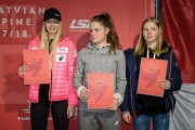 FIS Baltic Cup 2018 3. posms, jauniešu un meistaru SL apbalvošana, Foto: Emīls Lukšo